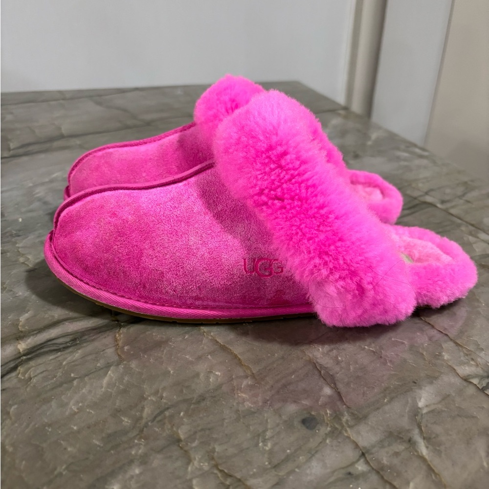 Pink Ugg Scuffette Slides
